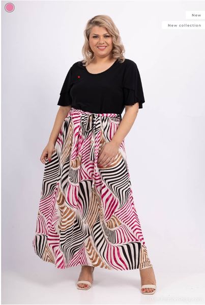 Picture of CURVY GIRL 2 TONE DRESS